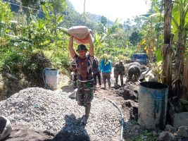 TMMD Sengkuyung, Warga Desa Tempur Bangga dengan Anggota Satgas Kodim 0719/Jepara 