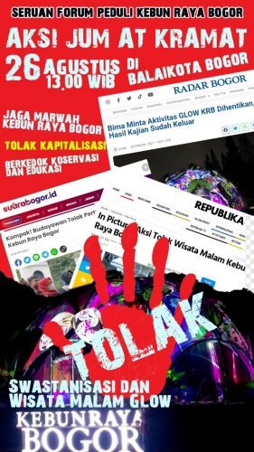 Tolak Glow dan PT MNR Group, 1.000 Personel Forum Perduli KRB Akan Aksi Damai