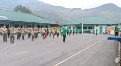 Kodim 1714/Puncak Jaya Senam Bersama Sambut Sambut HUT TNI Ke-77