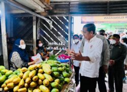 Rasa Senang Para Pedagang atas Kunjungan Presiden ke Pasar Klandasan