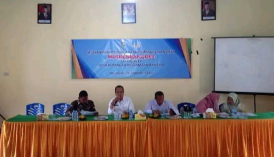 Sekcam Bantan hadiri Musrenbangdes