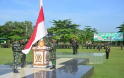 Pimpin Upacara Hari Sumpah Pemuda Ke-94 Danrem 174/ATW Bacakan Amanat Menpora RI