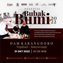 Wakil Bupati Banyuwangi Membuka Acara Festival ” Bubak Bumi” 2022