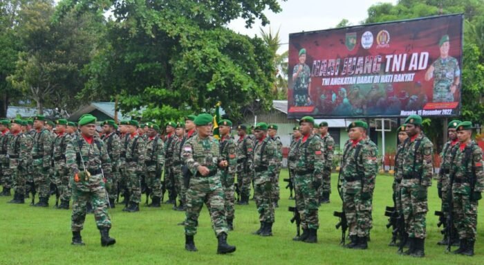 Danrem 174/ATW Pimpin Upacara Hari Juang TNI AD KE-77