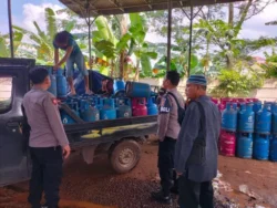 Polsek Cileungsi Bogor, Amankan Pelaku Penyalahgunaan Gas Bersubsidi