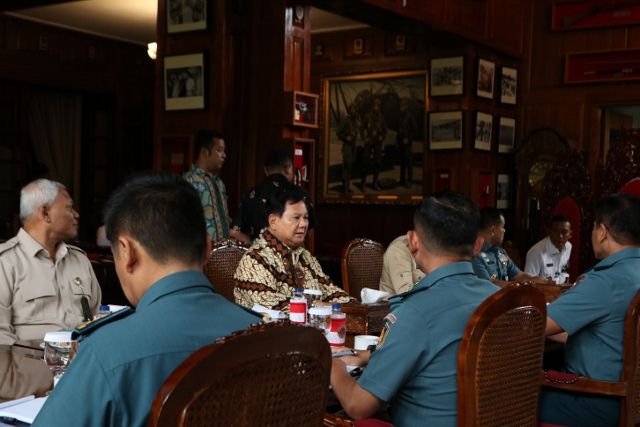 Menhan Prabowo Terima Kasal