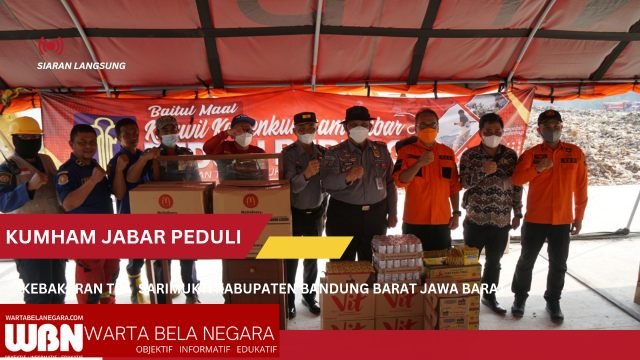 Kemenkumham Jabar Peduli, Salurkan Bantuan Kebakaran di TPA Sarimukti